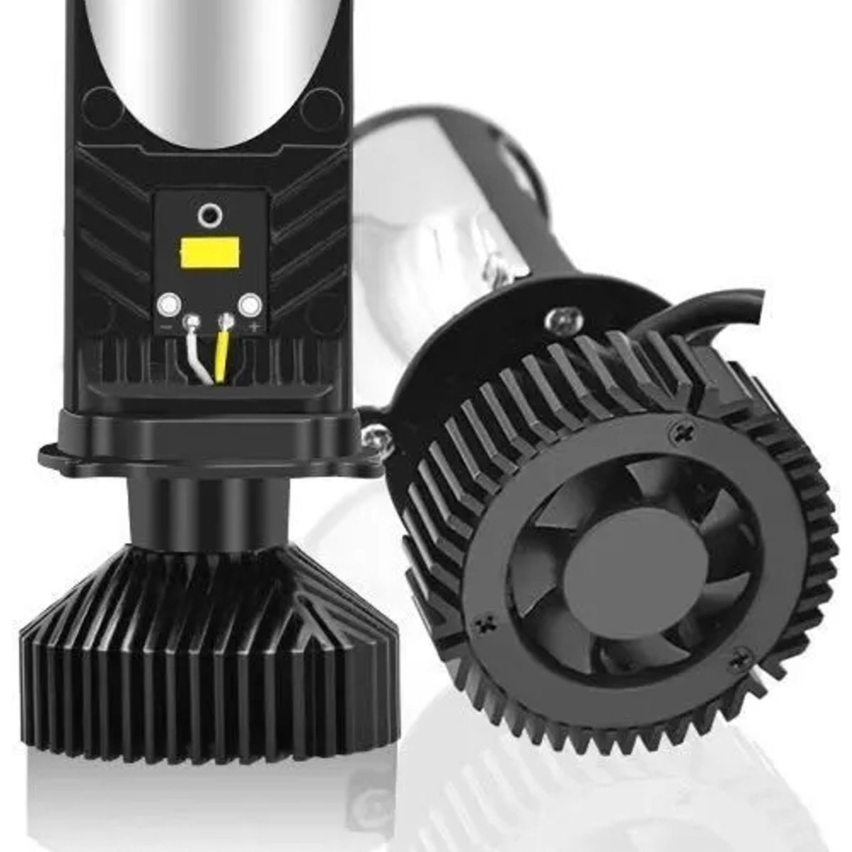 GENERICO - Kit 2 Ampolletas Turbo Led Y9 Mini Proyector Con Lupa H4