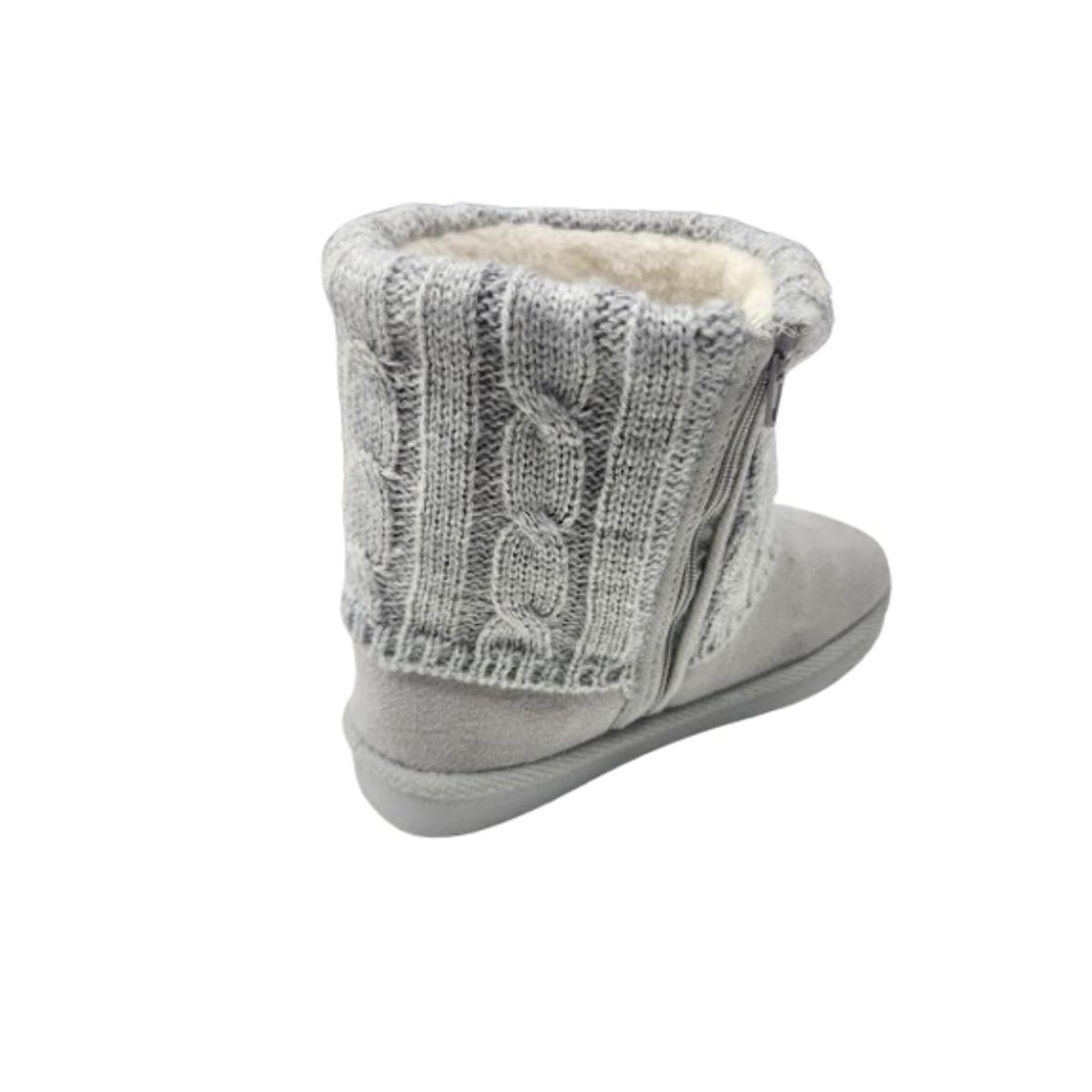 VINNYS OUTLET - Botita Chiporro Pon Pon Gris