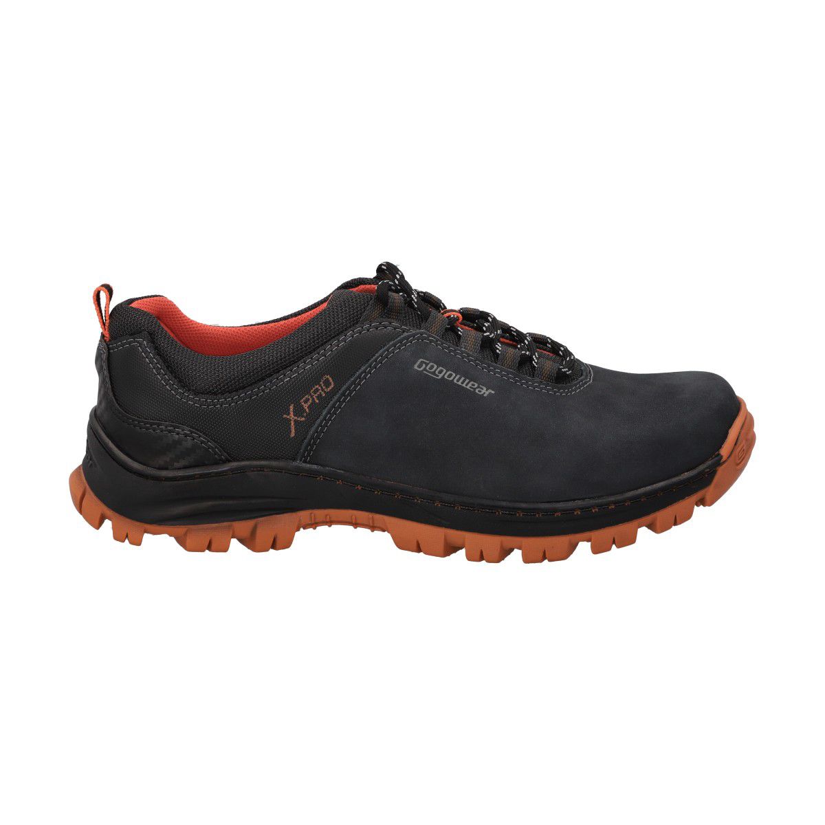 GOGOWEAR - Botín Hombre Trekking Negro Endurance Gogowear