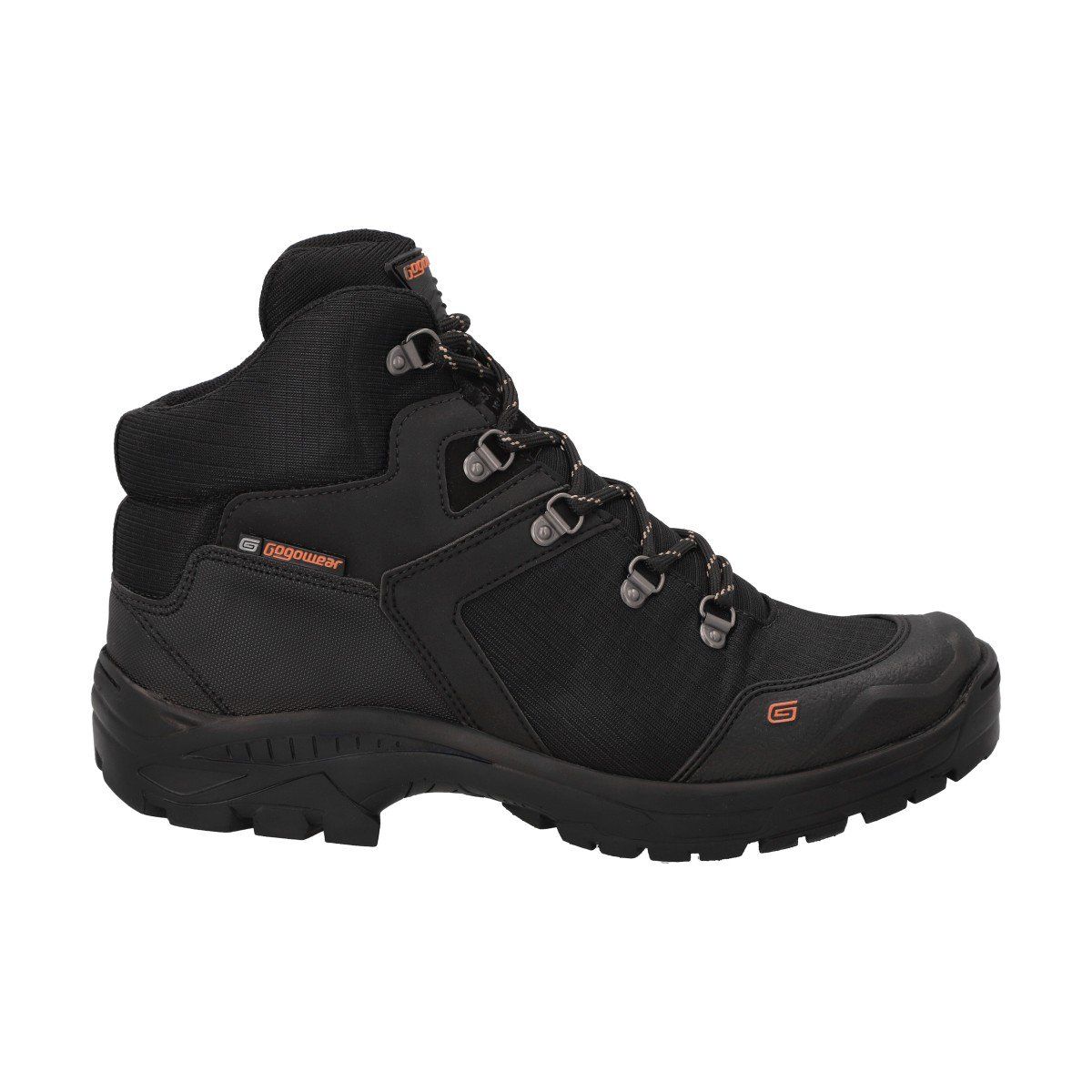 GOGOWEAR - Botín Hombre Trekking Negro Fuga  Gogowear
