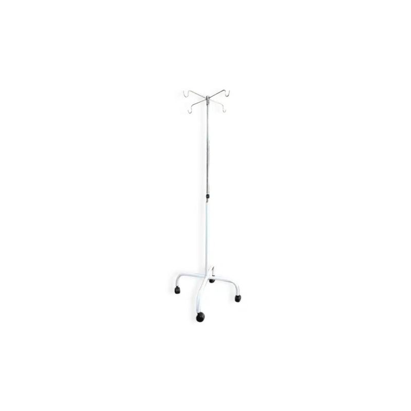 GLOMED - Barra Pedestal Porta Suero Portatil Esmaltado Con Ruedas GLOMED