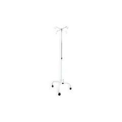 GLOMED - Barra Pedestal Porta Suero Portatil Esmaltado Con Ruedas
