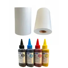 NEON - Pack 400ml Tinta Sublimacion + Rollo Sublimacion A4x100 Mts