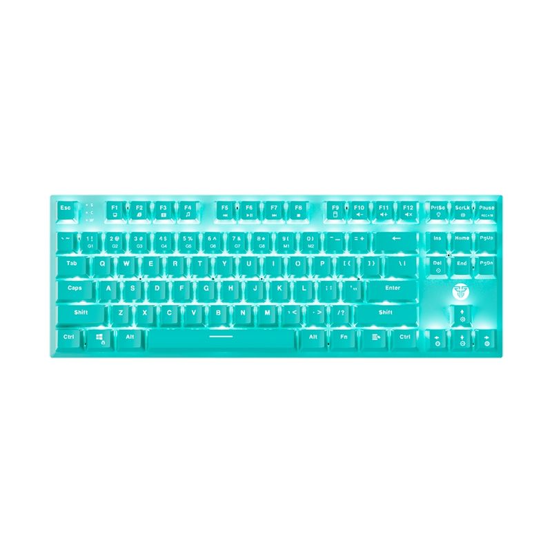 GENERICO - Teclado Mecánico Fantech MAXFIT87 MK856 Mint Ed Red Switch