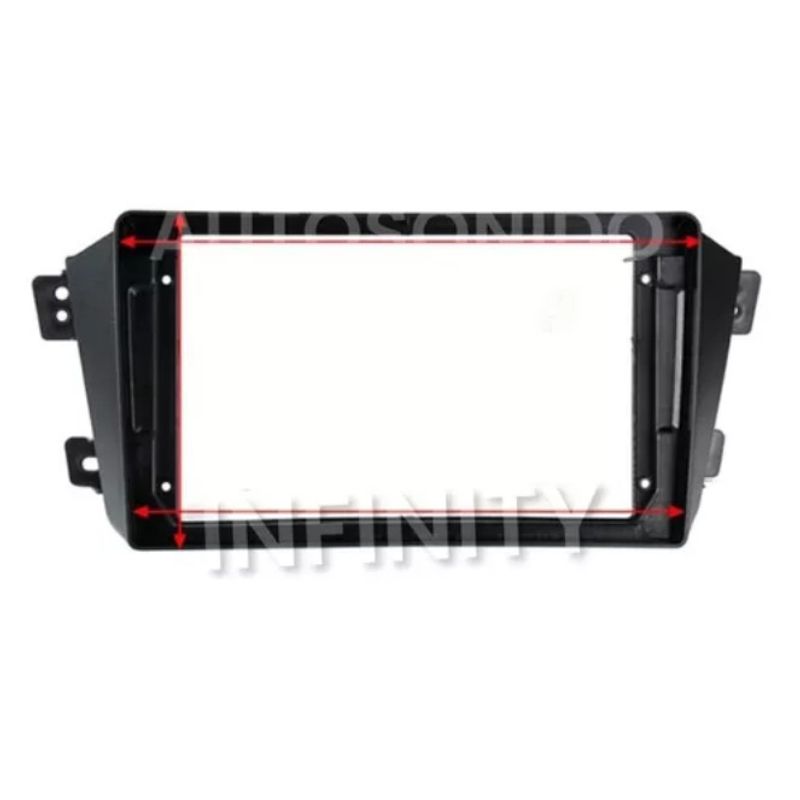 GENERICO - Adaptador Marco Bisel De Radio Geely Emgrand X7 2014 9 PuLG