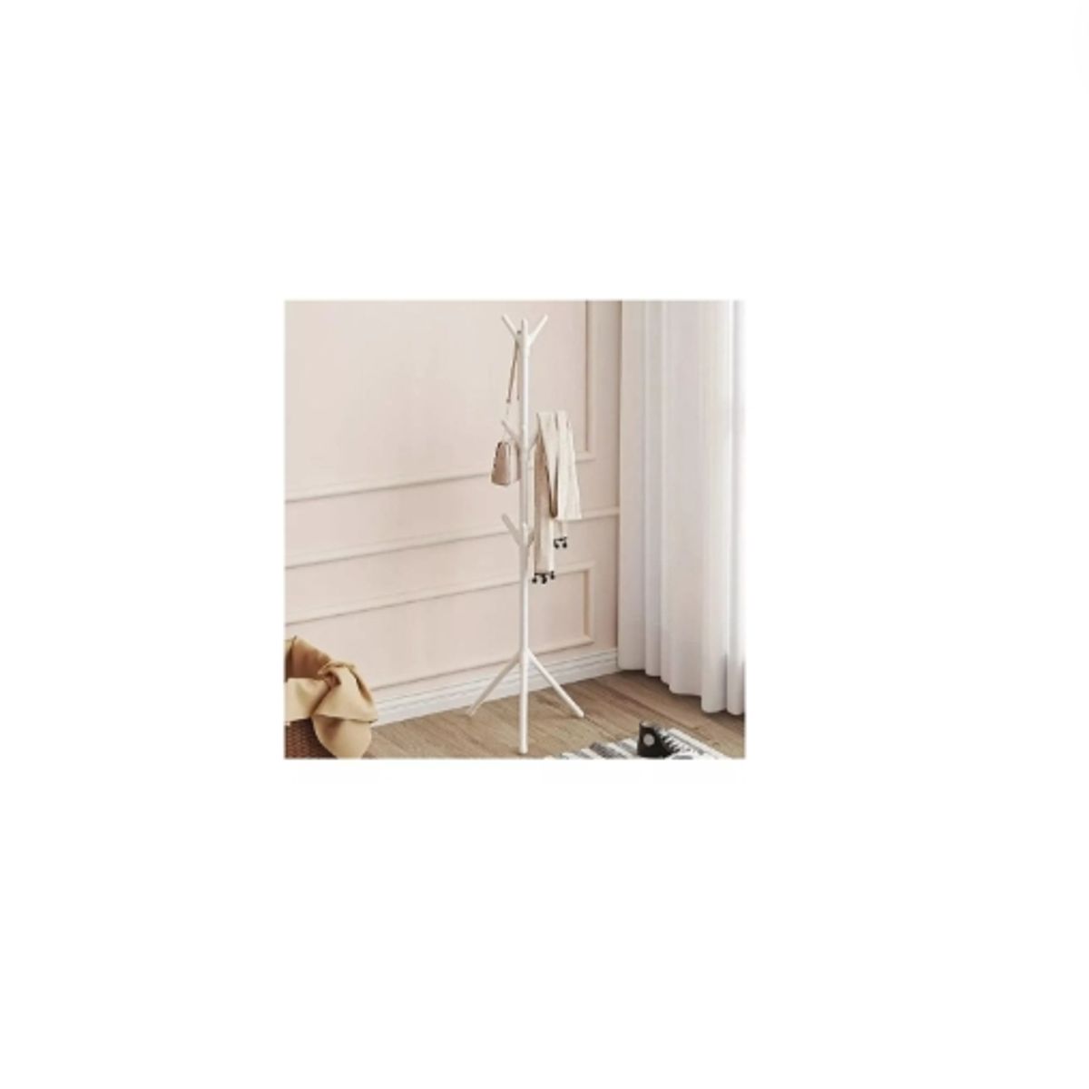 GENERICO - Perchero De Piso Estante Organizador Ropa Metálico 3 Niveles