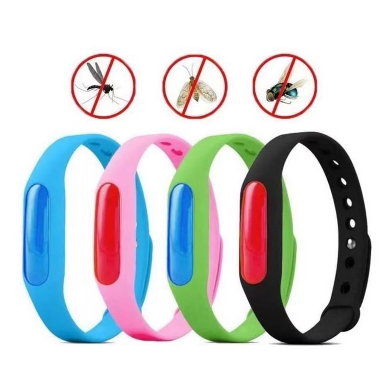 GENERICO - SET 12 PULSERAS REPELENTE MOSQUITOS