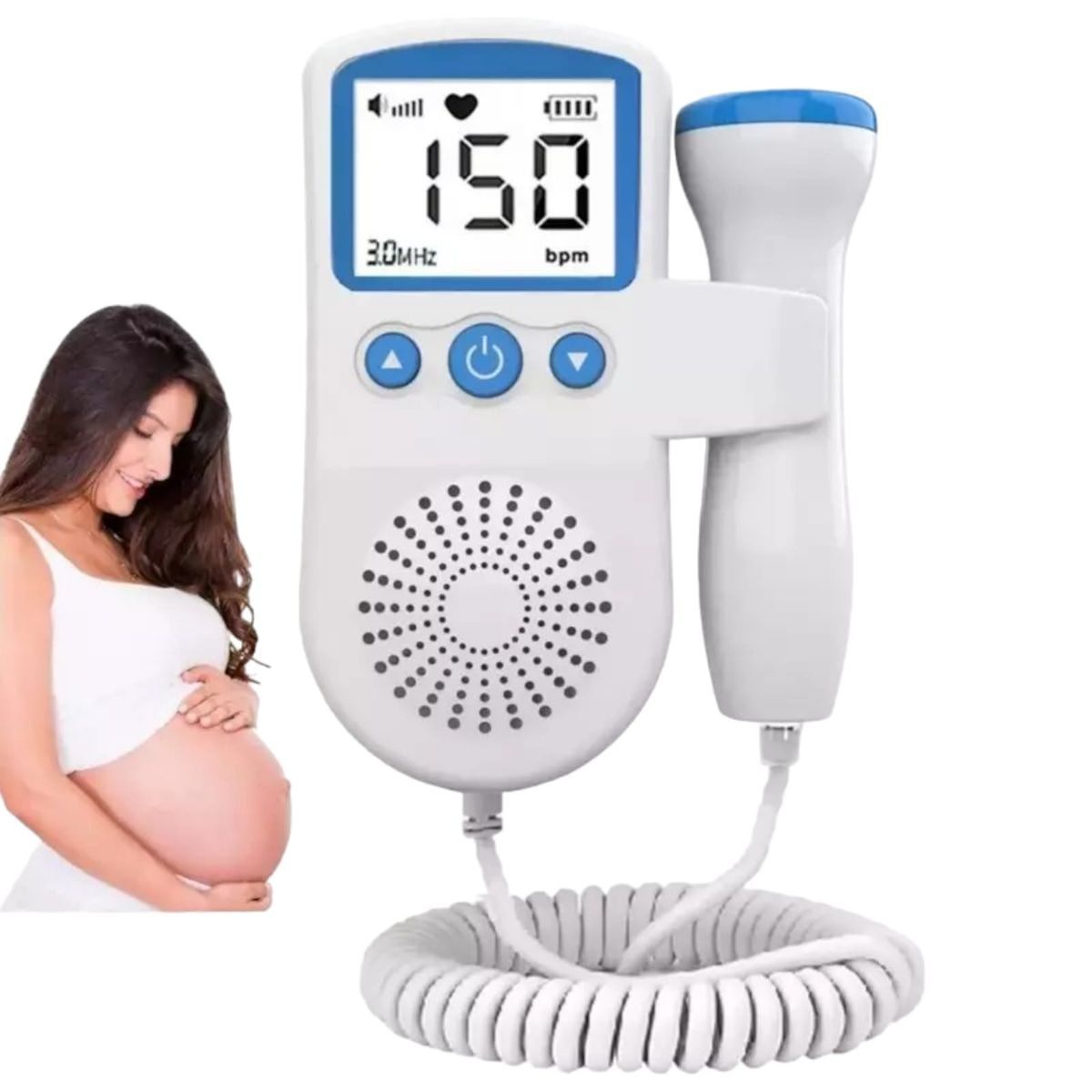 GENERICO - Monitor Fetal Doppler Cardiaco   AZUL