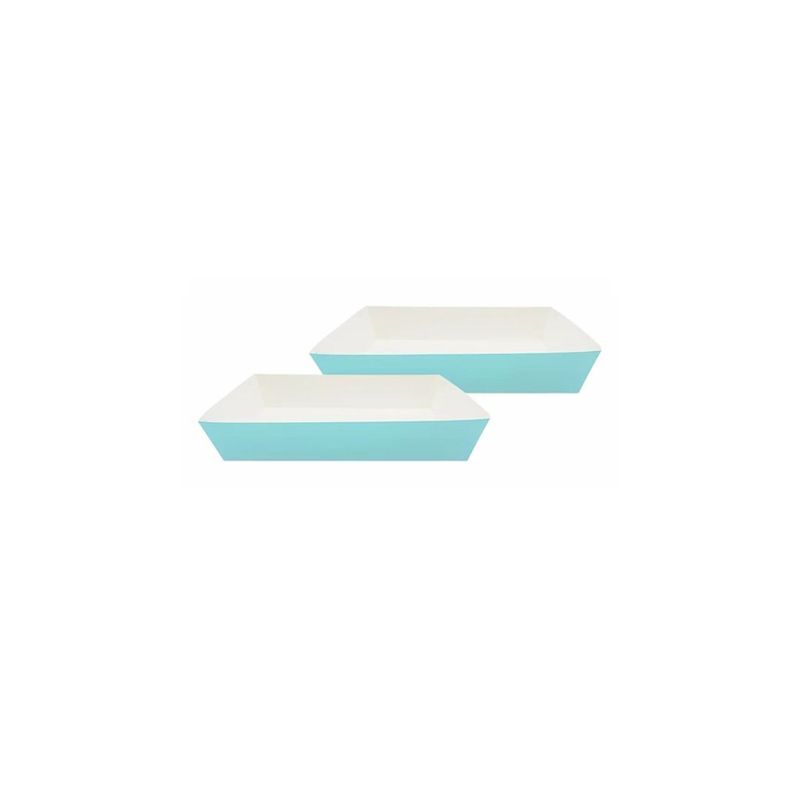 GENERICO - Cajas De Carton Celeste 2pcs