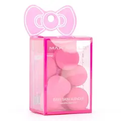 MAX BELLE - Set 5 Mini Esponjas Maquillaje Pro MaxBelle Rosa Chicle