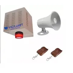 GENERICO - Alarma Comunitaria 20w 2 Tono + 2 Controles