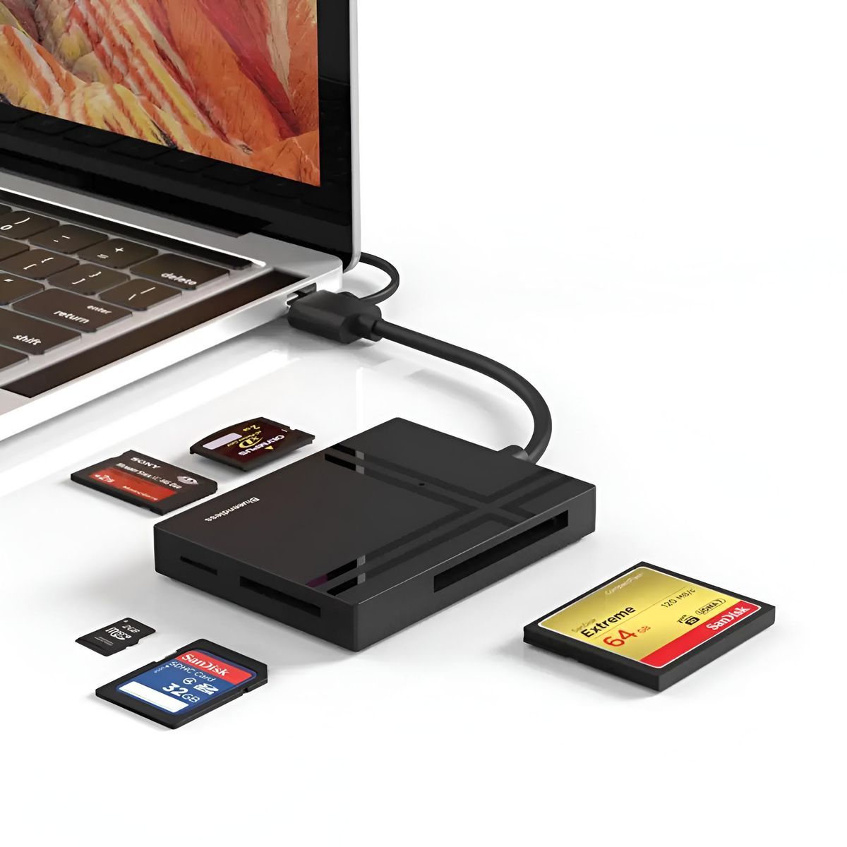 ULINK - Lector de Memorias Profesional 5en1 USB 3.0 High Speed RD500