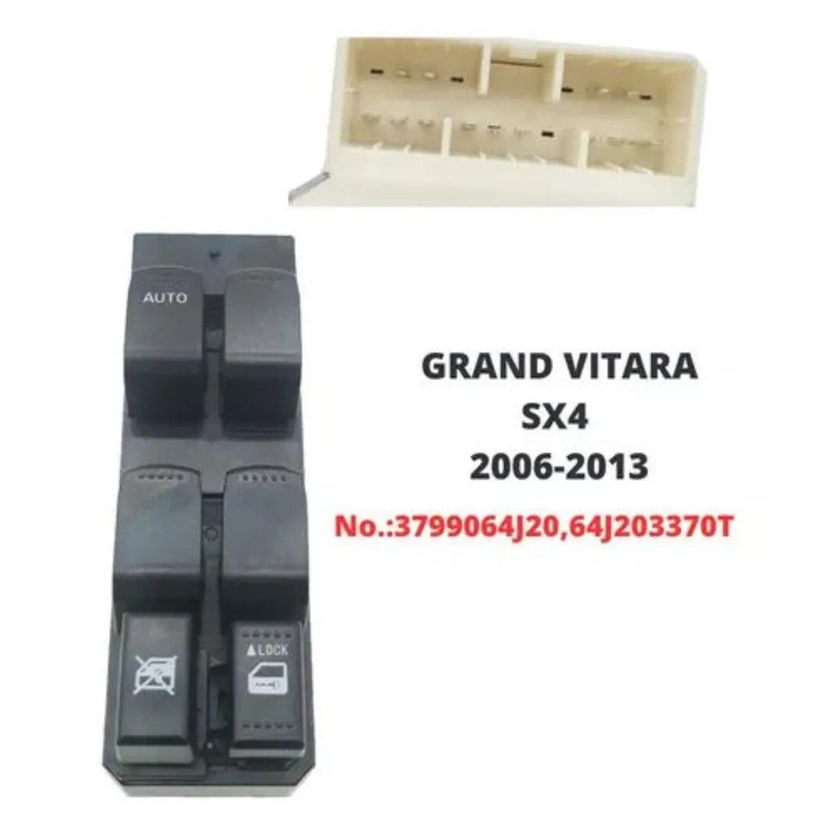 GENERICO - Botonera Alzavidrios Suzuki Sx4 2006-2013 13pines