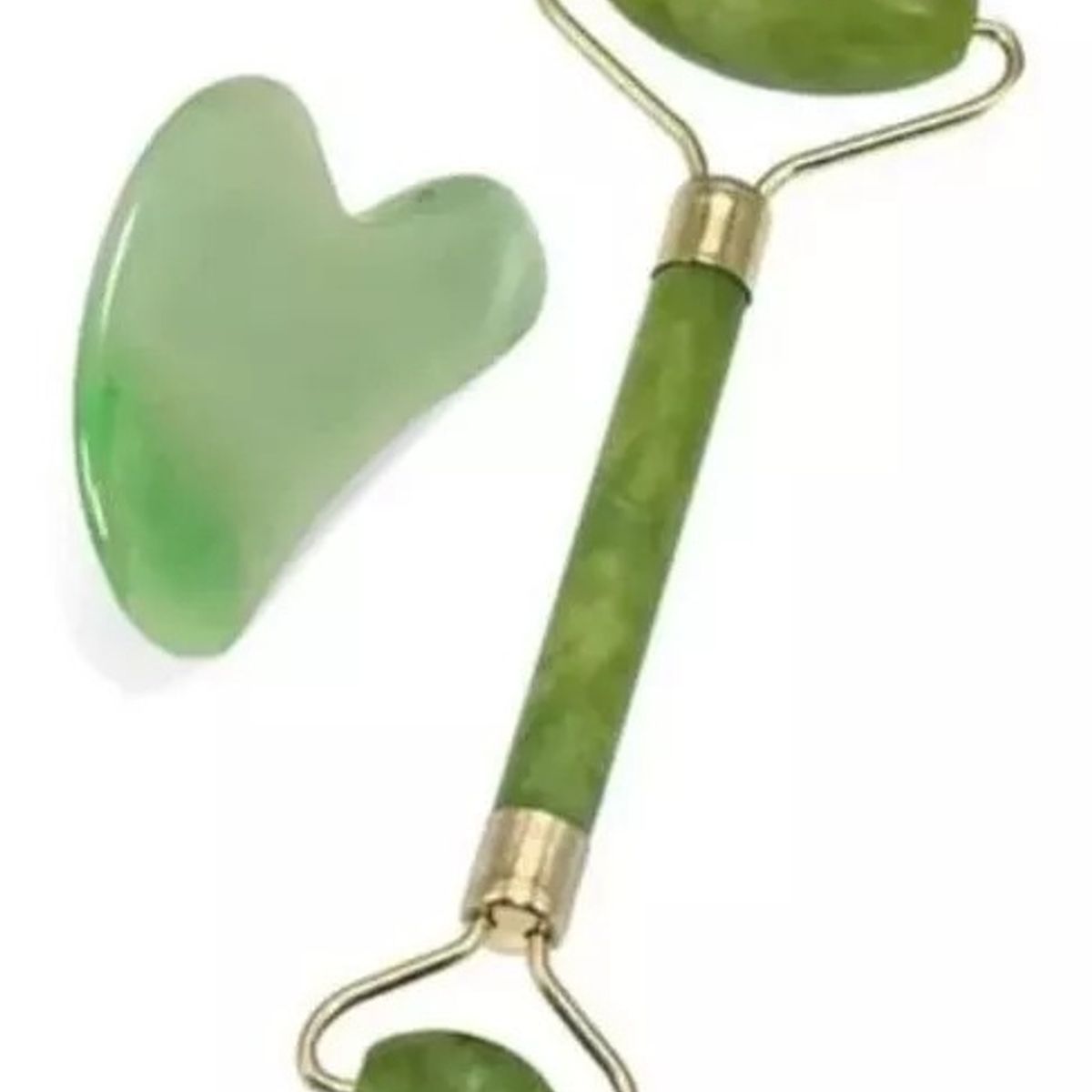 GENERICO - Rodillo Piedra Jade Masajeador Linfático Rejuvenecimiento