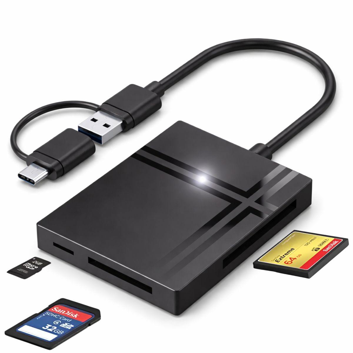 ULINK - Lector de Memorias Profesional 5en1 USB 3.0 High Speed RD500