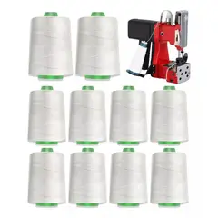 KUANGYE - Pack 10 Hilos 100% Poliester Cerrar Cosedora Sacos