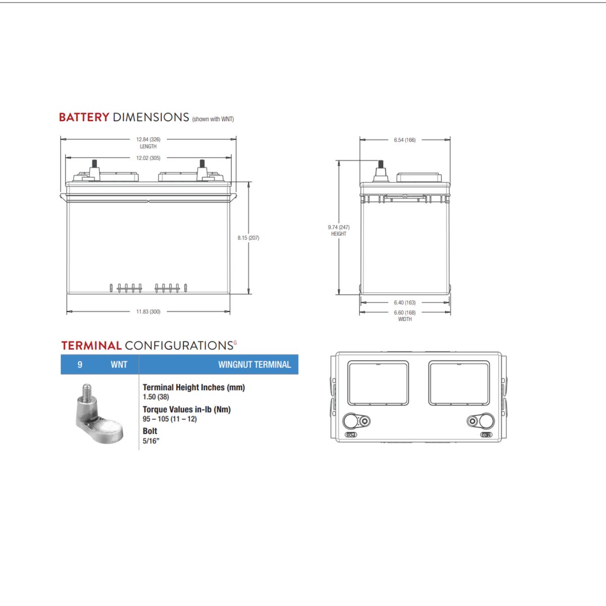 TROJAN - Batería Trojan 27tmx 12v 105a Ciclo Profundo Usa