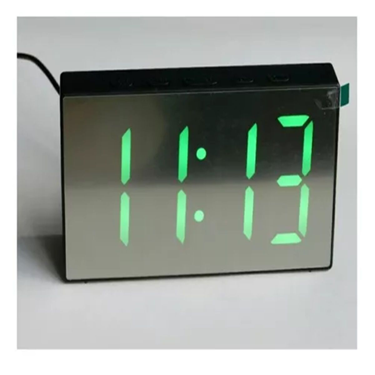 GENERICO - Reloj Despertador Digital Led De Escritorio Diseño Espejo