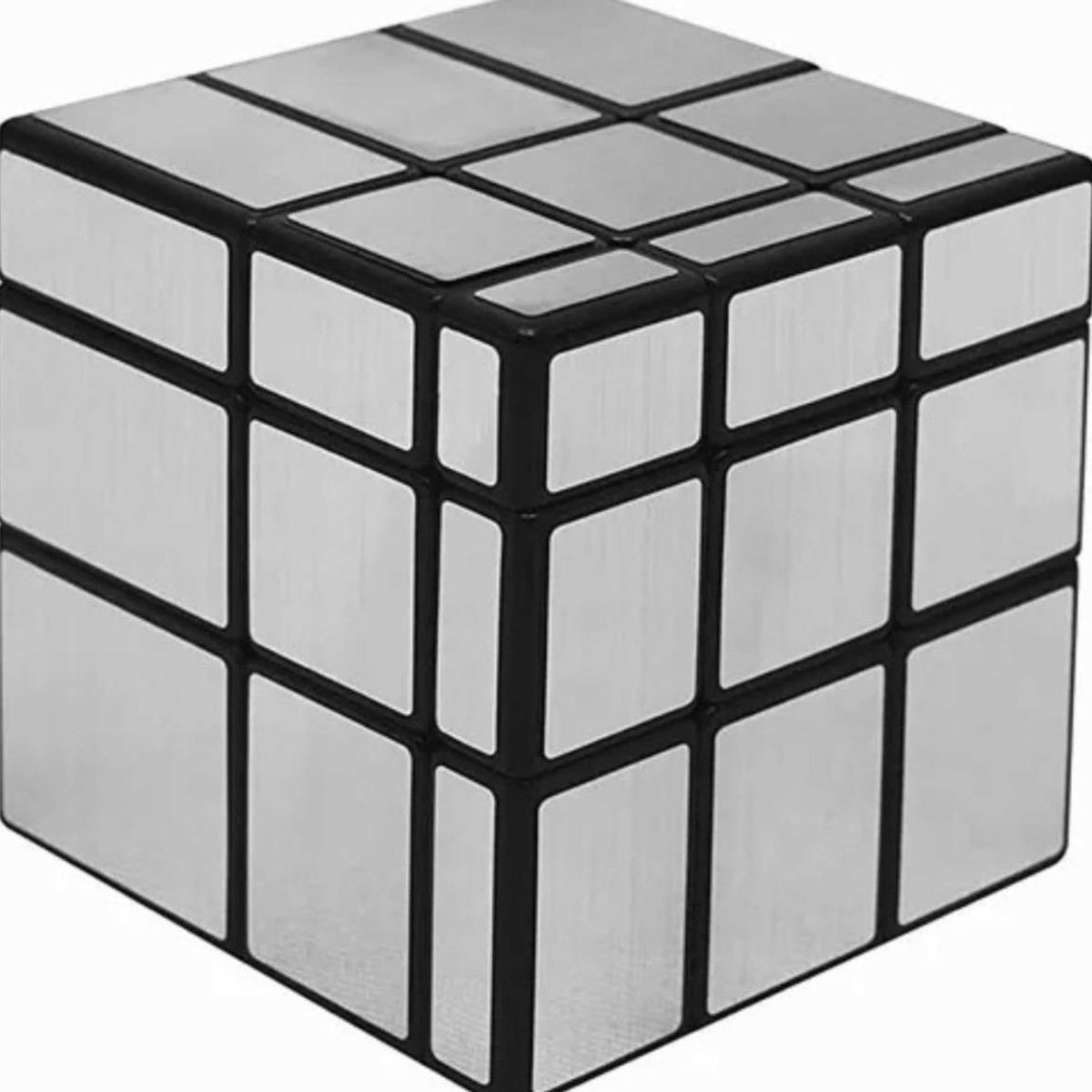 GENERICO - Cubo Rubik 3x3 Espejo Profesional Plateado