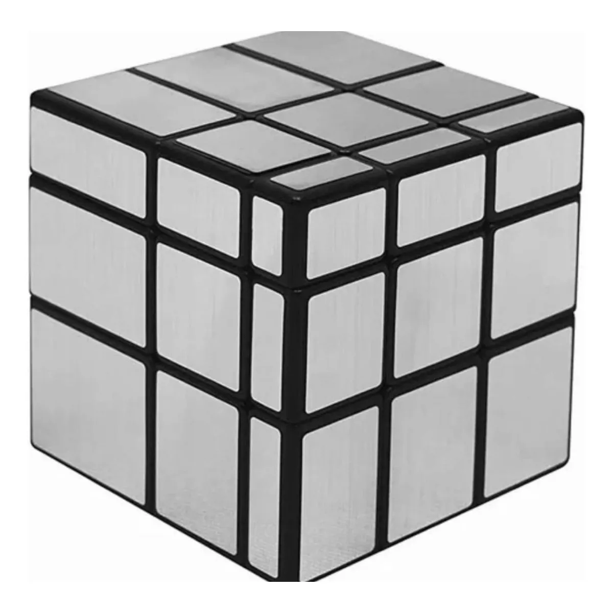 GENERICO - Cubo Rubik 3x3 Espejo Profesional Plateado
