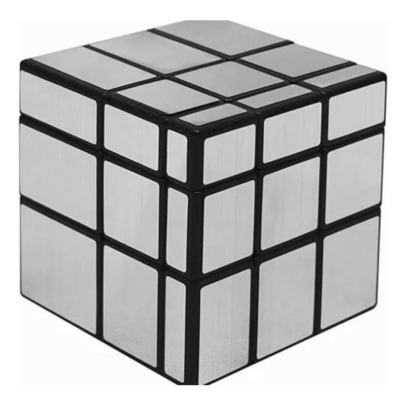 GENERICO - Cubo Rubik 3x3 Espejo Profesional Plateado