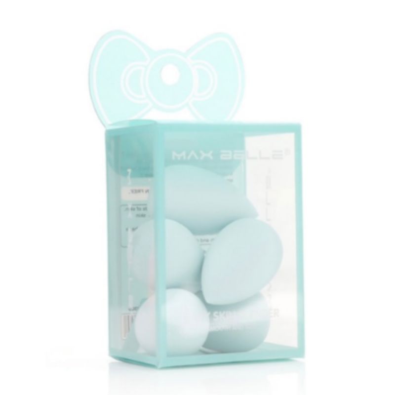 MAX BELLE - Set 5 Mini Esponjas Gota Maquillaje Pro MaxBelle Agua
