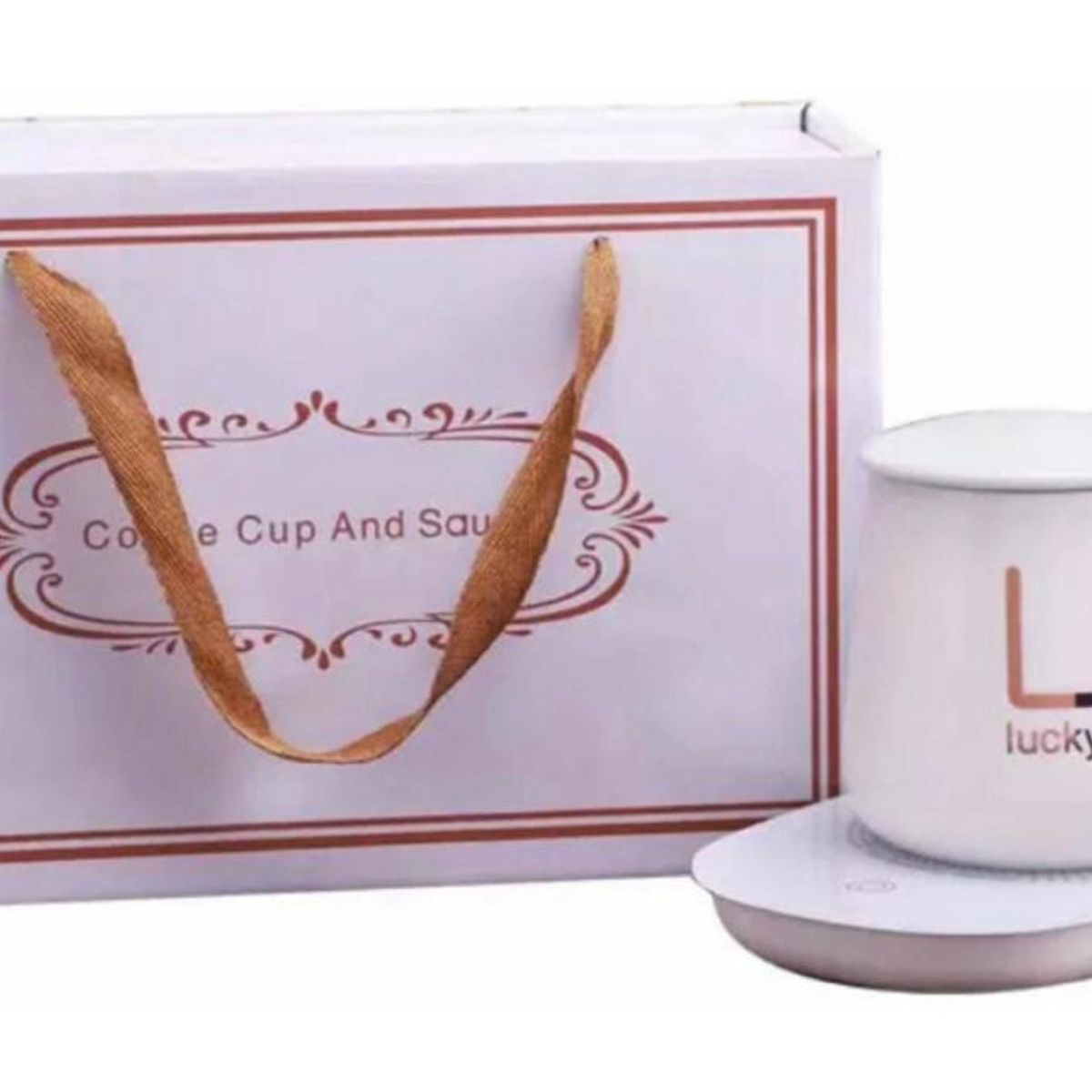 GENERICO - Taza Calentador Electrico Taza De Café Set De Taza Té Tazon Blanco