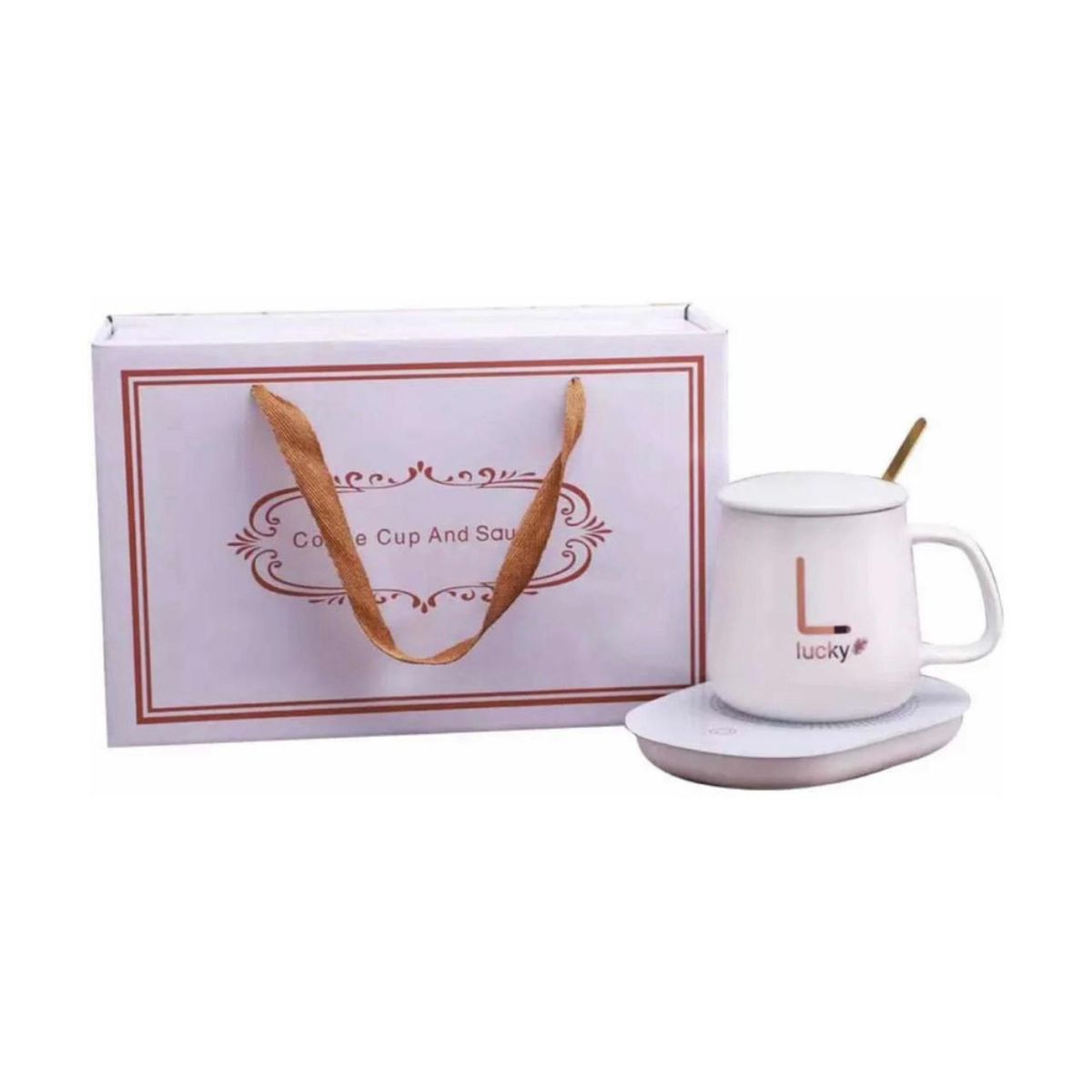 GENERICO - Taza Calentador Electrico Taza De Café Set De Taza Té Tazon Blanco