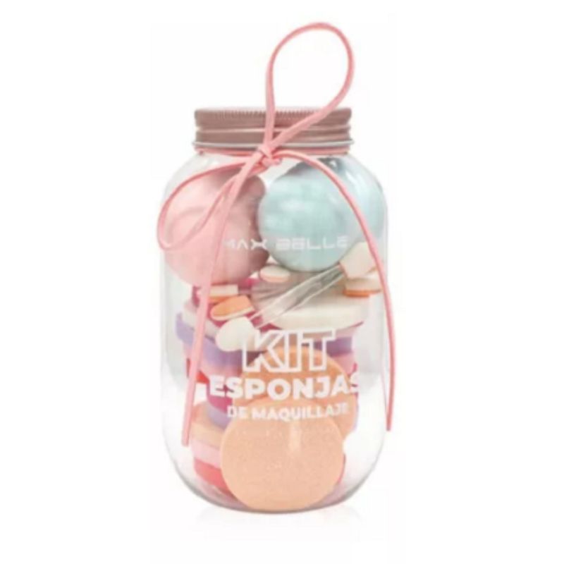 MAX BELLE - Set Esponjas Blender + Aplicadores De Sombra y Base Max Belle