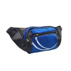 GENERICO - Banano Canguro Deportivo grande 4 bolsillo en negro, rosa y azul