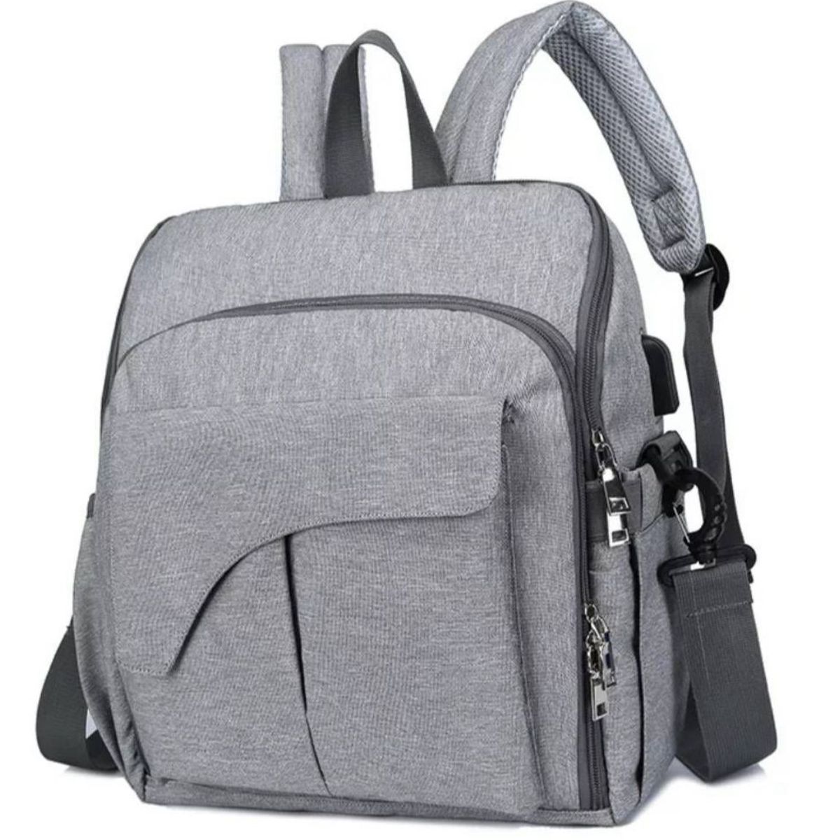 GENERICO - MOCHILA PAÑALERA BEBE MULTIFUNCIONAL