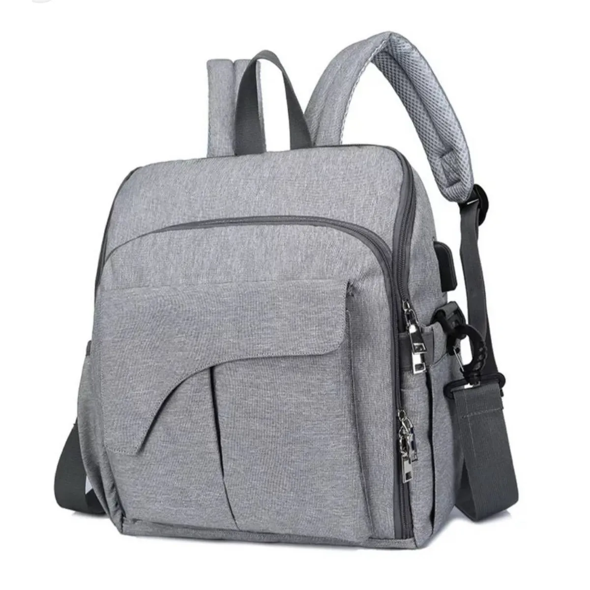 GENERICO - MOCHILA PAÑALERA BEBE MULTIFUNCIONAL