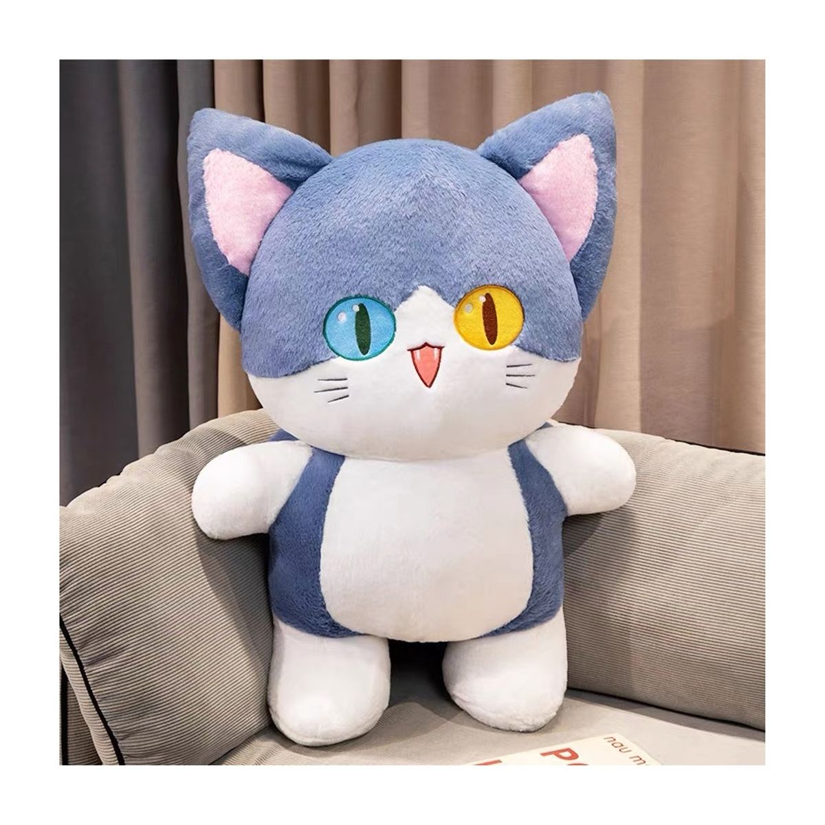 GENERICO - Juguetes de peluche de gato de tiburón Kawaii 50CM