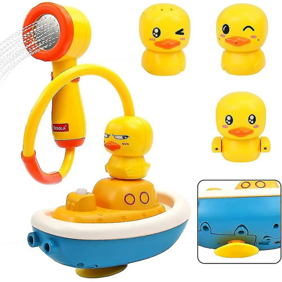 GENERICO - Bañera Eléctrica Con Rociador De Agua Para Bebés Patitos