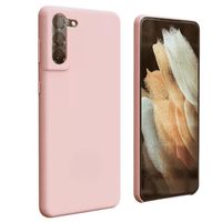 Carcasa De Silicona Para Samsung S21 Plus - Arena Rosa