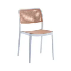 GENERICO - Silla Rattan Terraza Rusti BLANCO