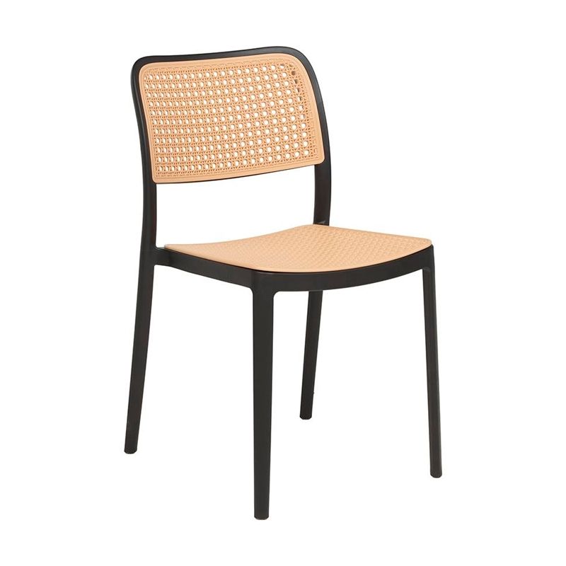 GENERICO - Silla Rattan Terraza Rusti NEGRO