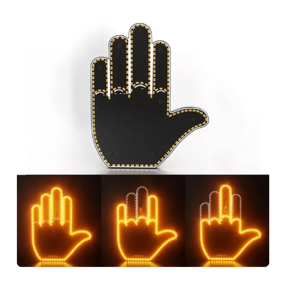 GENERICO - Luz trasera para Autos con Control dedo divertido