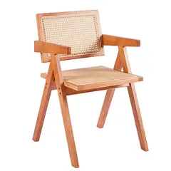 GENERICO - Silla Chandigarh Madera Rattan MADERA