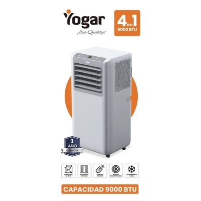 Imagen 2 del producto Aire Acondicionado Portátil 4en1 Eco 9000 BTU Frío y calor