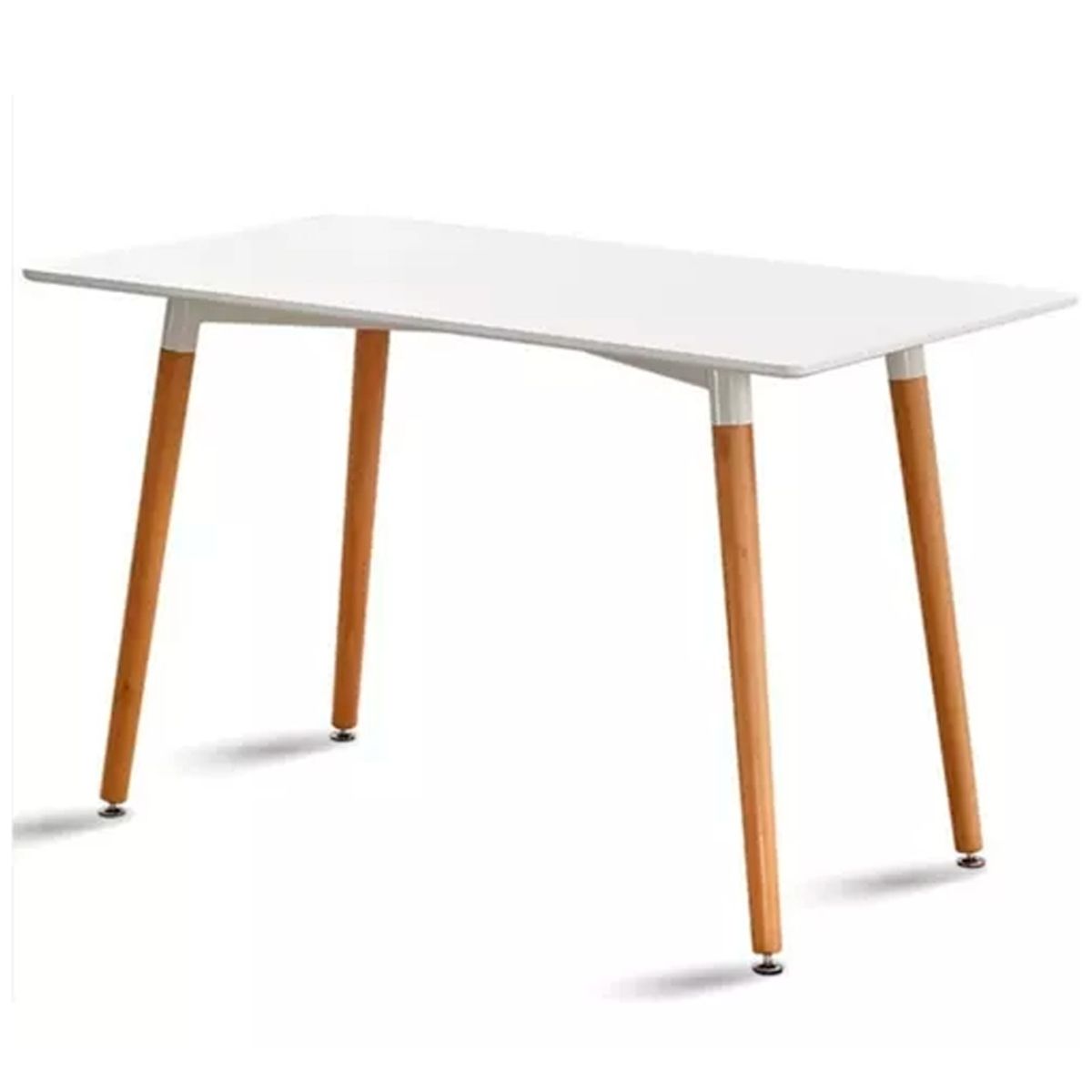 GENERICO - Mesa Rectangular Estilo Eames 120×80 cm BLANCO