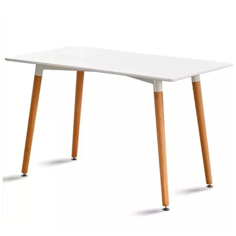GENERICO - Mesa Rectangular Estilo Eames 120×80 cm BLANCO