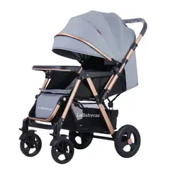 LUBABYCAS - Coche de Paseo Reversible Rubik Gris