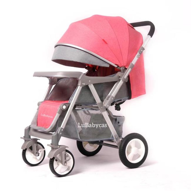LUBABYCAS - Coche de Paseo Reversible Rubik Rosado LuBabycas