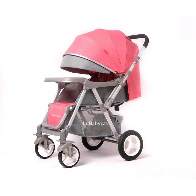 LUBABYCAS - Coche de Paseo Reversible Rubik Rosado LuBabycas