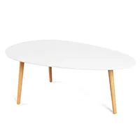 Mesa de Centro Ovalada BLANCO