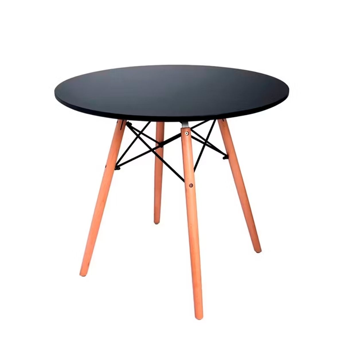 GENERICO - Mesa Redonda Eames de 80 cm NEGRO