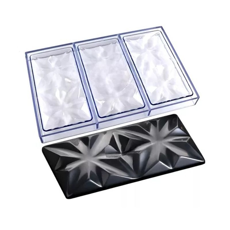 GENERICO - Moldes Chocolate Policarbonato Molde De Chocolate Rombos 3c