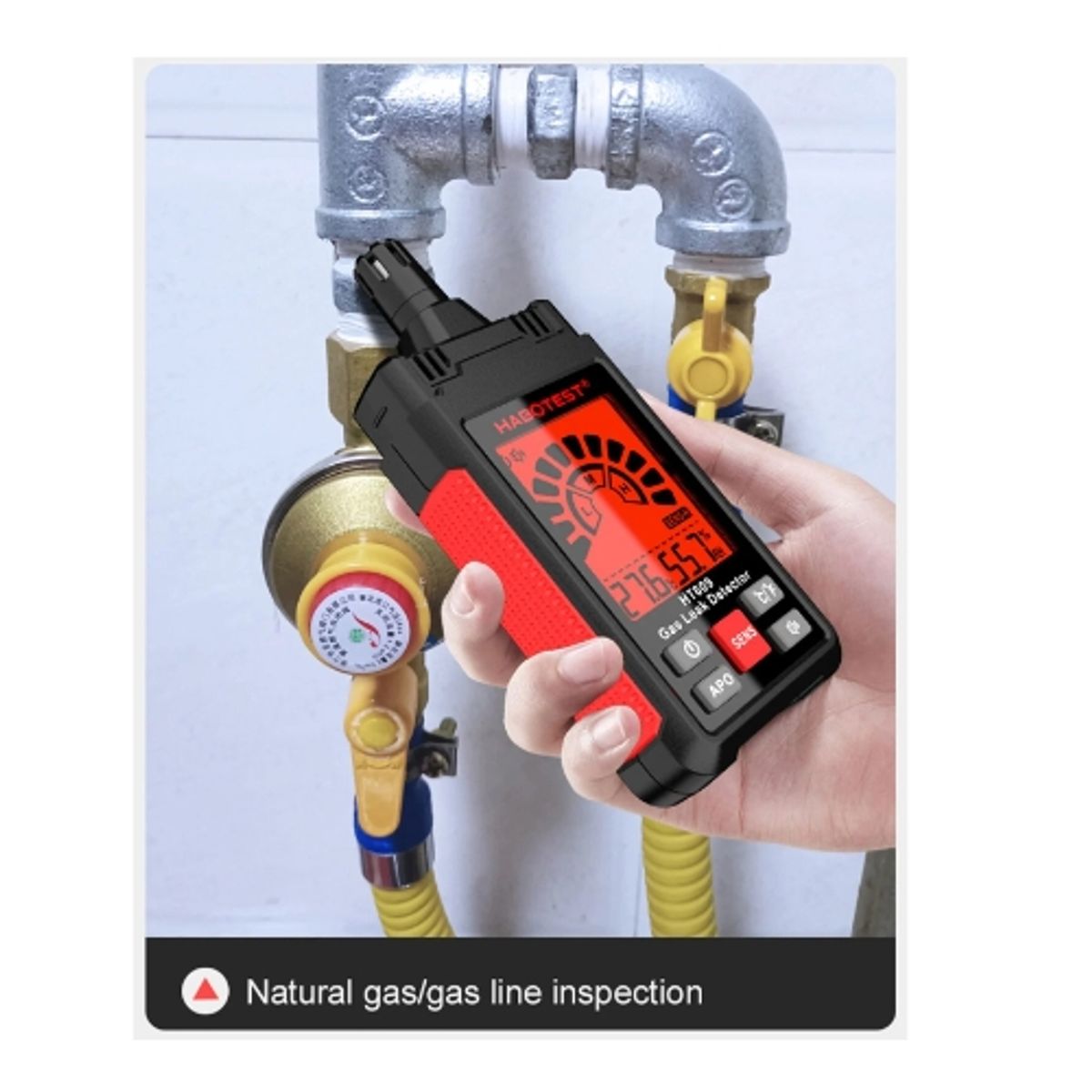 GENERICO - Detector de fugas de GaS Combustibles Humedad Temperatura Habotest HT609