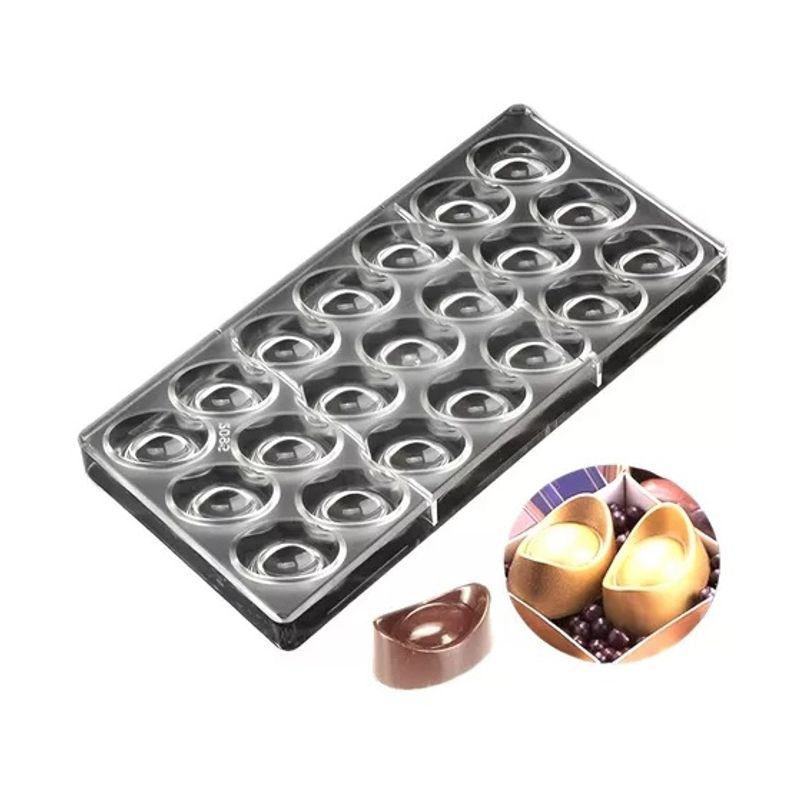 GENERICO - Molde Chocolate Policarbonato Moldes De Chocolate Ovalados